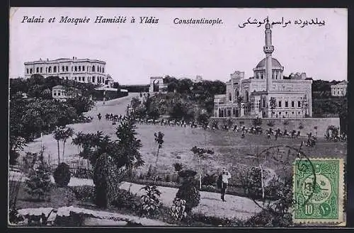 AK Constantinople, Palais et Mosquee Hamidie a Yldiz