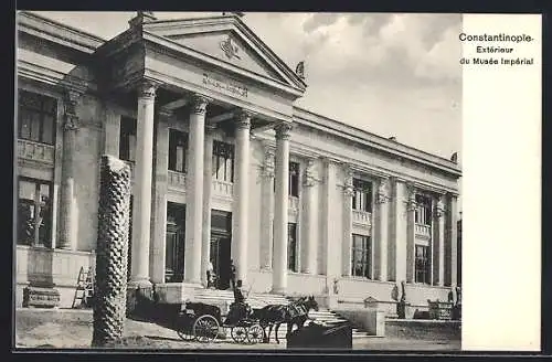 AK Constantinople, Extérieur du Musée Impérial