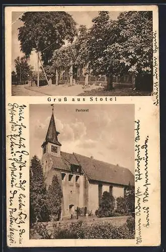 AK Stotel, Pastorat und Strassenpartie