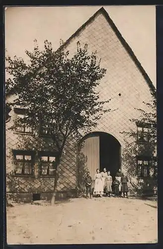 Foto-AK Holzminden, Gehöft Fischer im Sonnenschein