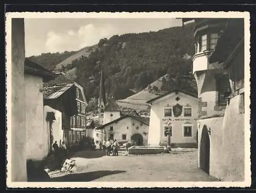 AK Burgusio /Venosta, Gasthaus al Moro, Panorama