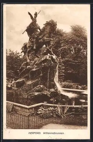 AK Herford, Am Wittekindbrunnen