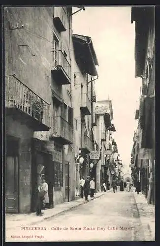 AK Puigcerda, Calle de Santa Maria, hoy Calle Mayor
