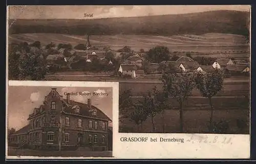 AK Grasdorf bei Derneburg, Gasthof Robert Borchers, Totalansicht