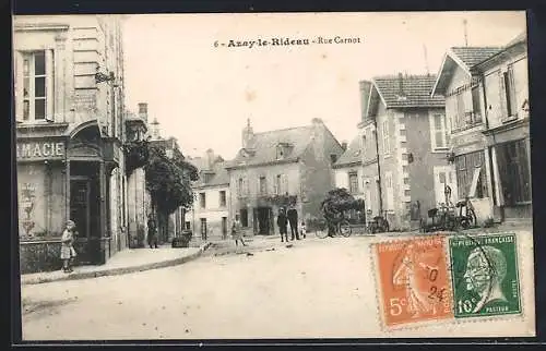 AK Azay-le-Rideau, Rue Carnot