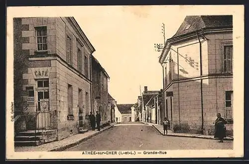 AK Athée-sur-Cher, Grande Rue