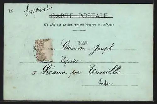 Mondschein-AK Amboise, Le Chateau, Vue d'ensemble