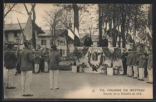 AK Mettray, Remise de la Médaille de 1870