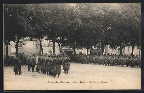 AK Azay-le-Rideau /Indre-et-Loire, Un jour de Revue