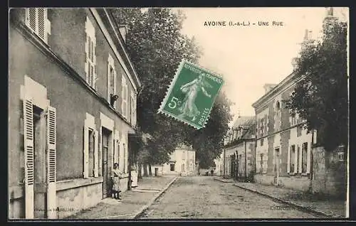 AK Avoine /Indre-et-Loire, Une Rue