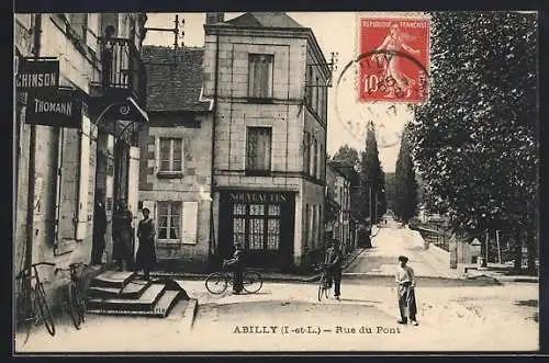 AK Abilly /Indre-et-Loire, Rue du Pont