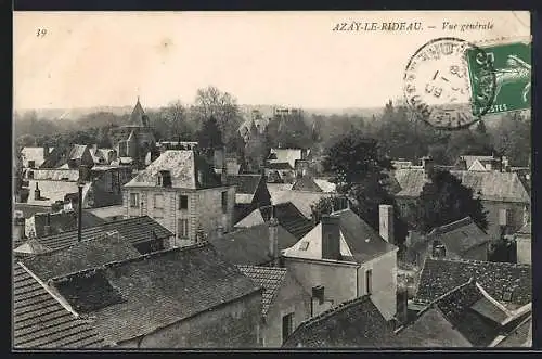 AK Azay-le-Rideau, Vue generale