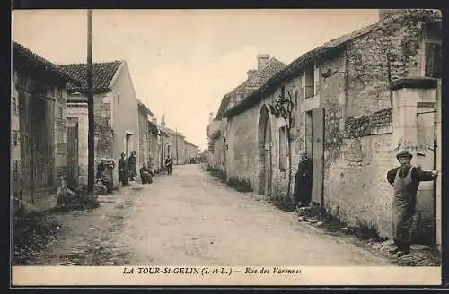 AK La Tour-St-Gelin /I.-et-L., Rue des Varennes