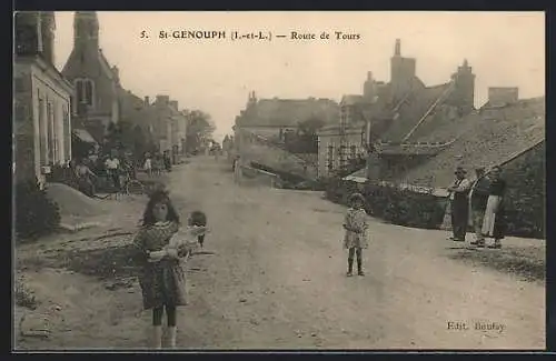 AK St-Genouph /I.-et-L., Route de Tours