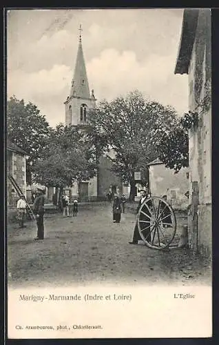 AK Marigny-Marmande /I.-et-L., L`Eglise