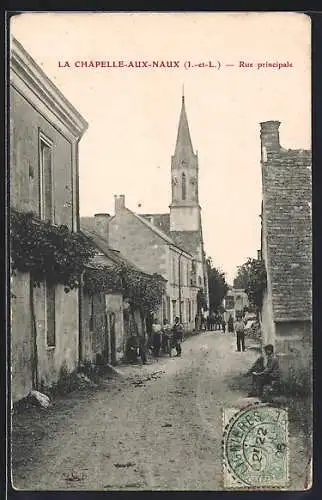 AK La Chapelle-aux-Naux, Rue Principale