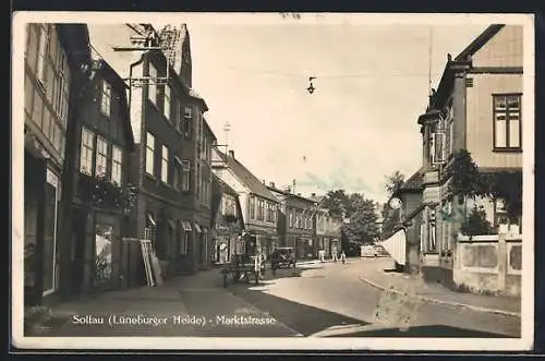 AK Soltau /Lüneburger Heide, Geschäft Wilhelm Th. in der Marktstrasse