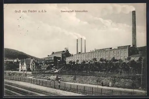 AK Freden /Leine, Gewerkschaft Hohenzollern, von den Bahnschienen gesehen