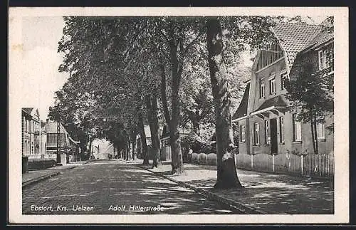 AK Ebstorf /Uelzen, Partie in der strasse