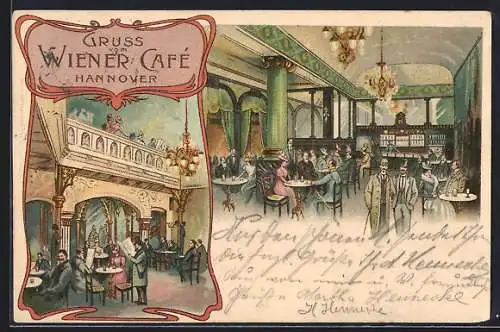 Lithographie Hannover, Gasthaus Wiener Café