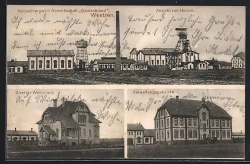 AK Weetzen, Kalisalzbergwerk Gewerkschaft Deutschland von Norden, Direktor-Wohnhaus, Verwaltungsgebäude