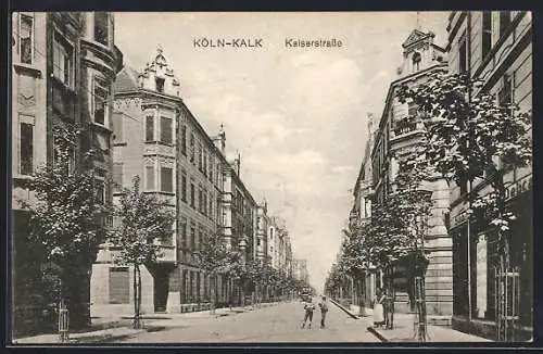 AK Köln-Kalk, Partie in der Kaiserstrasse