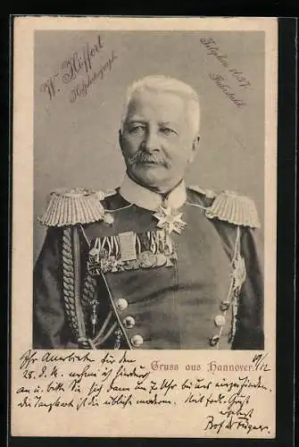 AK Generalfeldmarschall Graf von Waldersee, OB d. Verbündeten in China