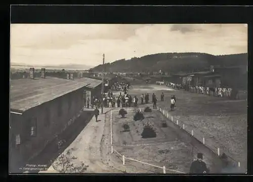 Foto-AK Hameln, Blick in das Kriegsgefangenenlager