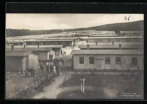 Foto-AK Hameln, Baracken im Kriegsgefangenenlager