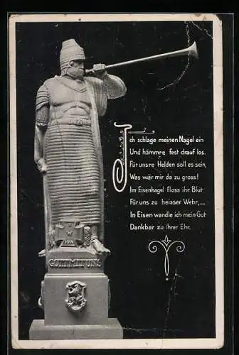 AK Markneukirchen, Kriegswahrzeichen, Nagelung, Kriegshilfe