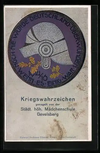 AK Gevelsberg, Kriegswahrzeichen, Nagelung der Städt. höh. Mädchenschule