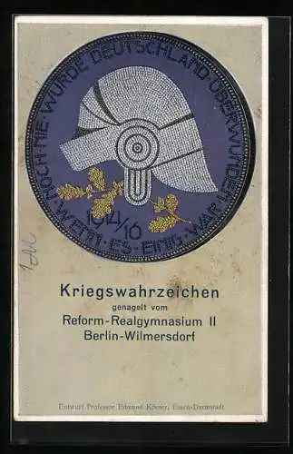 AK Berlin-Wilmersdorf, Kriegswahrzeichen, Nagelung vom Reform-Realgymnasium II