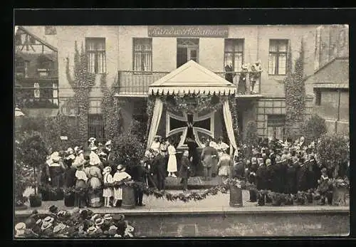 AK Nürnberg, Nagelung des eisernen Kreuzes, Einweihungsfeier am 11.7.1915