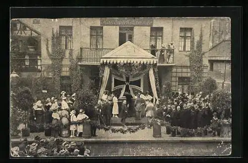 AK Nürnberg, Einweihungsfeier zur Erinnerung an die Nagelung des Eisernen Kreuzes 1915