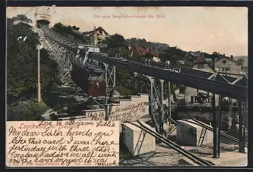 AK Löschwitz bei Dresden, Die erste Bergschwebebahn