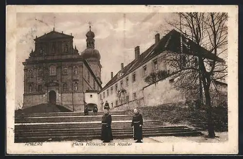 AK Amberg, Maria Hilfkirche mit Kloster