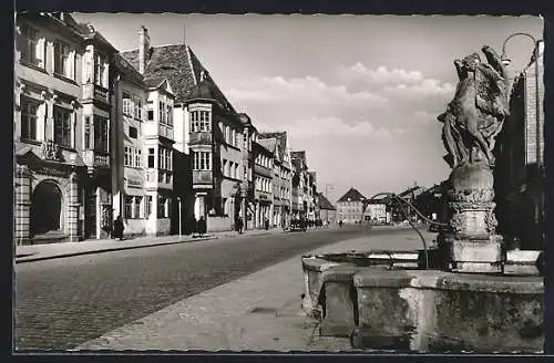 AK Bayreuth, Marktplatz mit Rathaus