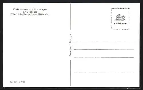 AK Unteruhldingen, Freilichtmuseum, Pfahldorf der Steinzeit