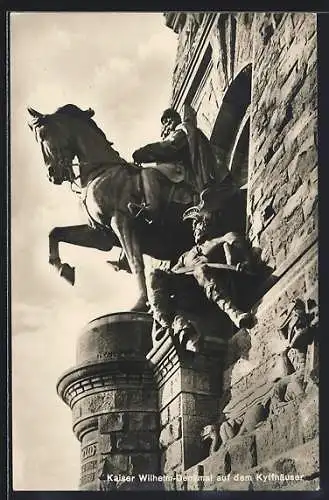 AK Kyffhäuser / Kaiser Wilhelm Denkmal, Kaiser Wilhelm-Denkmal, Reiterstatue