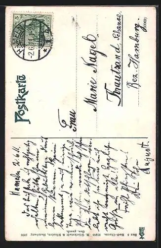 AK Hameln /Weser, Partie am Klütturm