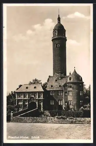 AK Frankfurt-Höchst, Schloss im Sonnenschein