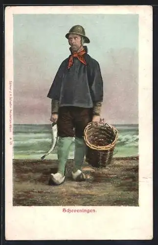 AK Scheveningen, Fischer am Meer