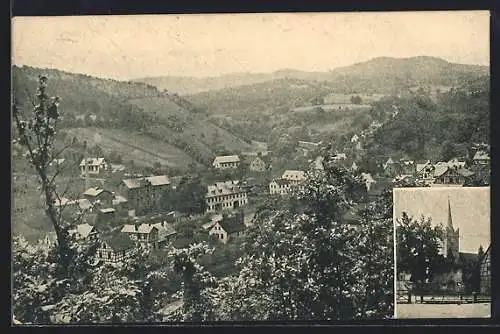 AK Schaala b. Rudolstadt, Ortsansicht aus der Vogelschau