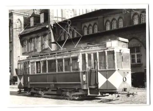 Fotografie Horst Golzsch, Leipzig, Ansicht Berlin, Strassenbahn-Erkstattwagen Nr. A118