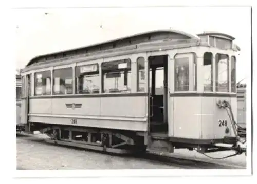 Fotografie Horst Golzsch, Leipzig, Ansicht Erfurt, Strassenbahn-Triebwagen Nr. 248