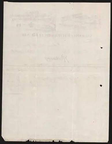 Rechnung Heilbronn a. N. 1904, Georg Friedrich Rund, Essig-Fabrik, Gesamtansicht des Betriebsgeländes