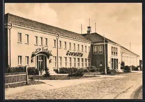 AK Eggesin /Kr. Ueckermünde, HO-Gaststätte und Hotel Mecklenburg