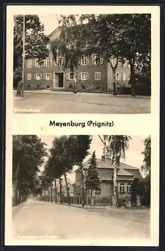 AK Meyenburg /Prignitz, Krankenhaus und Freyensteiner Schule