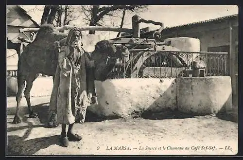 AK La Marsa, La Source et le Chameau à la Noria