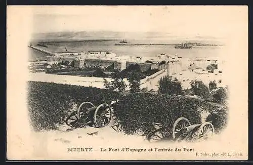 AK Bizerte, Le Fort d`Espagne et l`entrée du Port